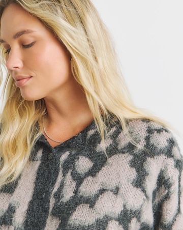 Religion Blush Animal Button Up Cardigan