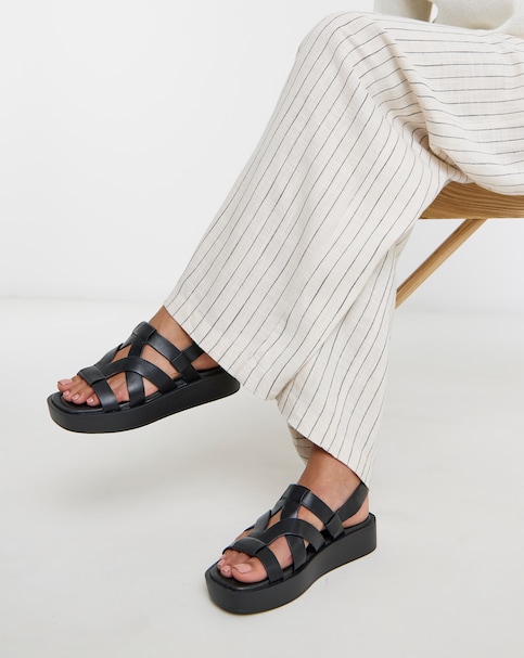 Finch Chunky Fisherman Sandals - Wide Fit (E)