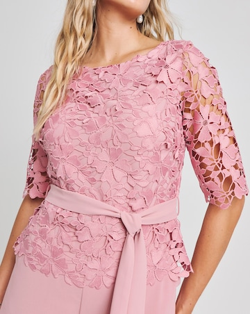 Joanna Hope Lace Jumpsuit