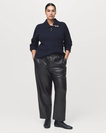 Mango Faux Leather Trousers