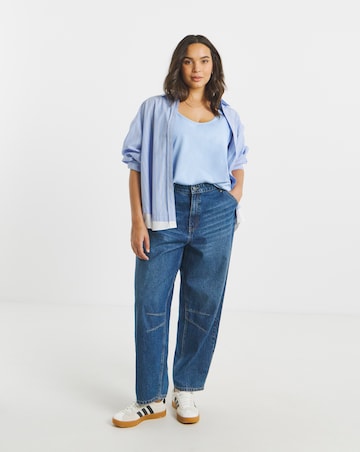 Sage & Blue 2 Pack Pure Cotton Slouchy Vests