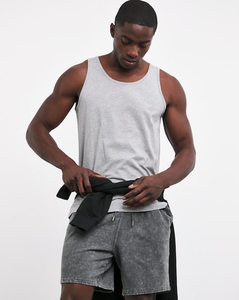 Pure Cotton Vest- Grey