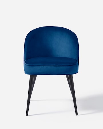 Oslo Round Dining Table with 4 Emilie Velvet Chairs