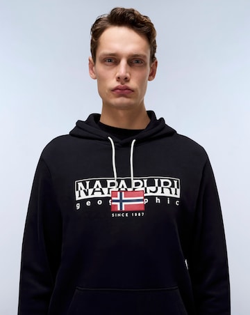 Napapijri Aylmer Logo Hoodie - Black