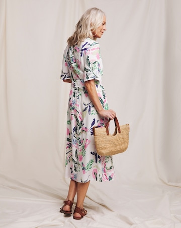 Julipa Viscose V-Neck Midi Dress