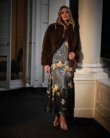 Fatface Celeste Faux Fur Coat