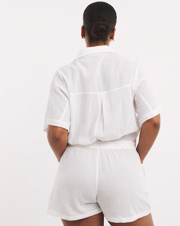 Beach to Beach Cheesecloth Beach Playsuit