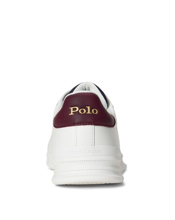 Polo Ralph Lauren Heritage Court Leather Trainers - White Multi