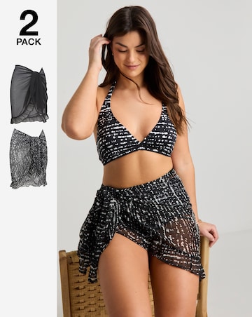 2 Pack Value Beach Sarongs