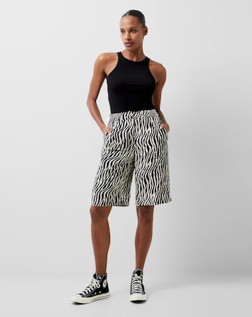 French Connection Zebra Print Shorts