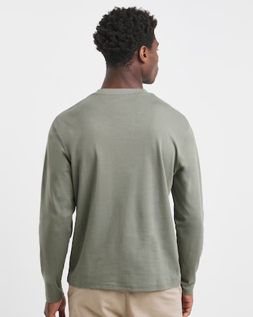 Relaxed Fit Interlock T-Shirt- Khaki