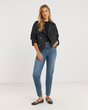 Simply Be 99 1 Mid Blue Comfort Stretch Loose Mom Jeans