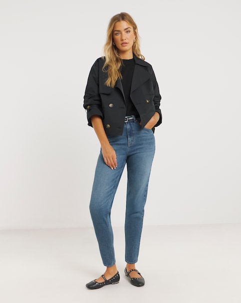 SBE 99 1 Mid Blue Loose Mom Jeans