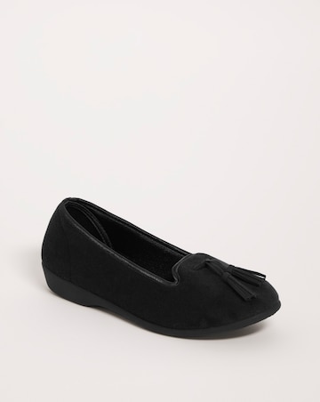 Tassle Slipper - Wide Fit (E)