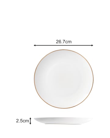 Waterside Goldline 12 Piece Dinner Set