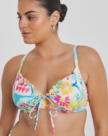 Positano Print Underwired Bikini Top