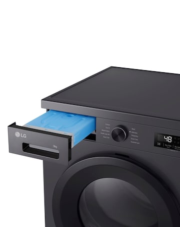 LG Series 2 ThinQ? RHX1009NMK 9 kg Heat Pump Tumble Dryer - Grey - A+++ -6% (B)