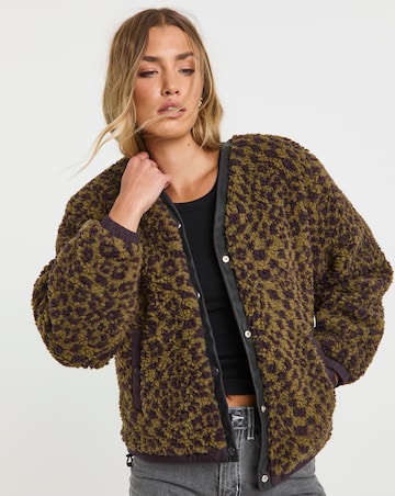 Vans Suffolk Cheetah Check Pile Coat