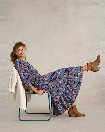 White Stuff Jonie Shirred Jersey Dress