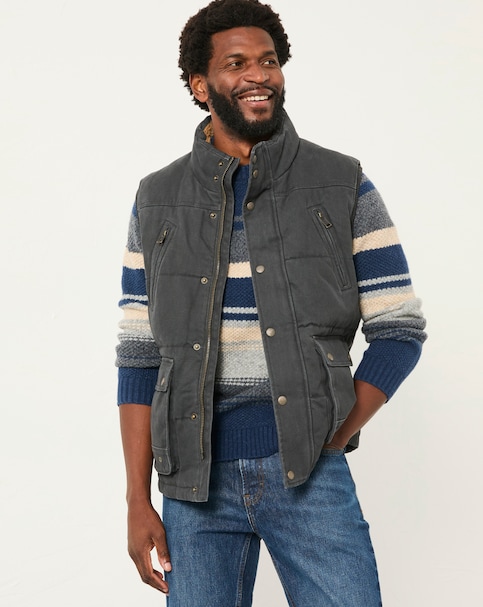 FatFace Warton Gilet - Charcoal Grey