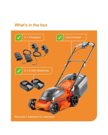 Flymo Easistore 340R Cordless 36V Rotary Lawnmower Kit