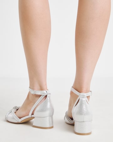 Dotty Diamante Two Part Heels - Extra Wide Fit (EEE)