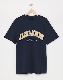Jack &amp; Jones Caleb Varsity T-Shirt - Navy Blazer