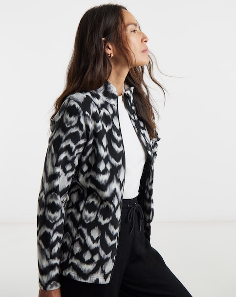 Zip Through Slim Fleece Jacket