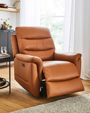 Dunne Faux Leather Power Recliner Chair
