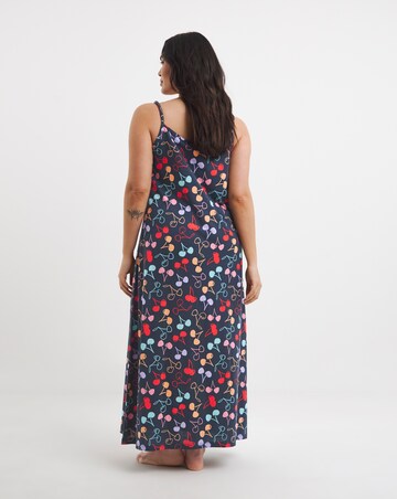 Simply Be Value Cami Maxi Nightie Cherry Print