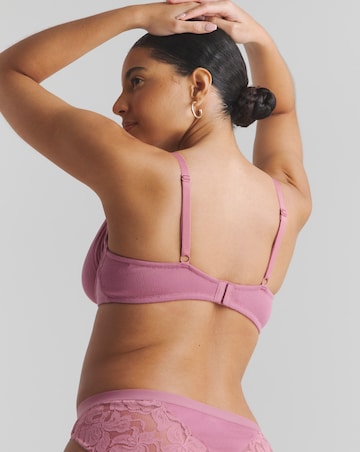 Pretty Secrets (3 Pack) Harper Lace Ribbed Full Cup Wired Bras (B-G)