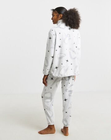 Pretty Secrets Quarter Zip Fleece Twosie Christmas Penguin