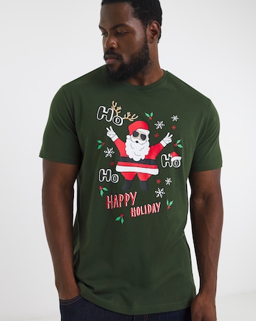 Jack & Jones Christmas T-Shirt - Kombu Green