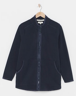 Julipa Longline Fleece With Cord Piping