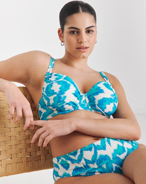 JD Williams Ikat Print Underwired Bikini Top