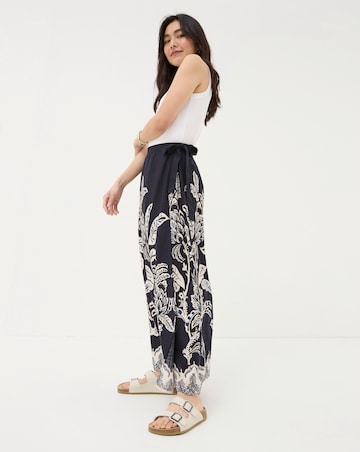 FatFace Blakeley Damask Placement Midi Skirt