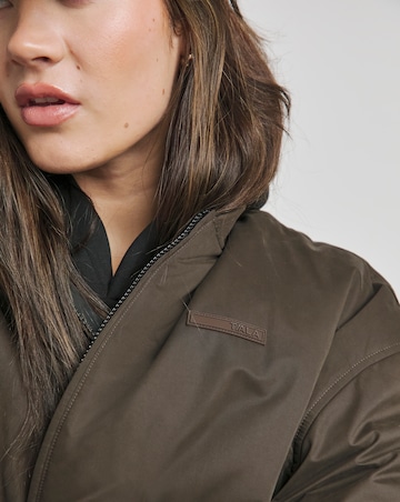 TALA Black Brown Reversible Bomber Jacket