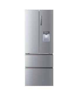 Haier HFR5719EWMP Total No Frost American Fridge Freezer Silver + Install