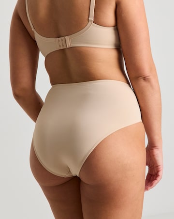 Pretty Secrets (2 Pack) Hannah Spot Full Brief Knickers Black/Almond