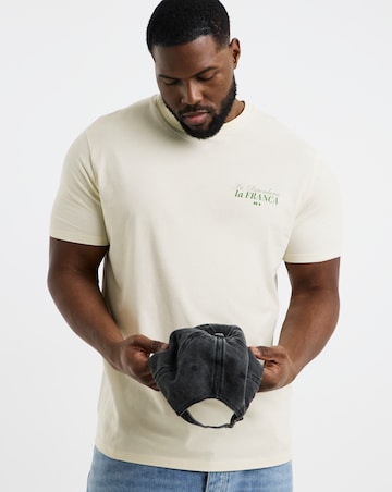 Jack & Jones French Casa Back Graphic T-Shirt - Cream