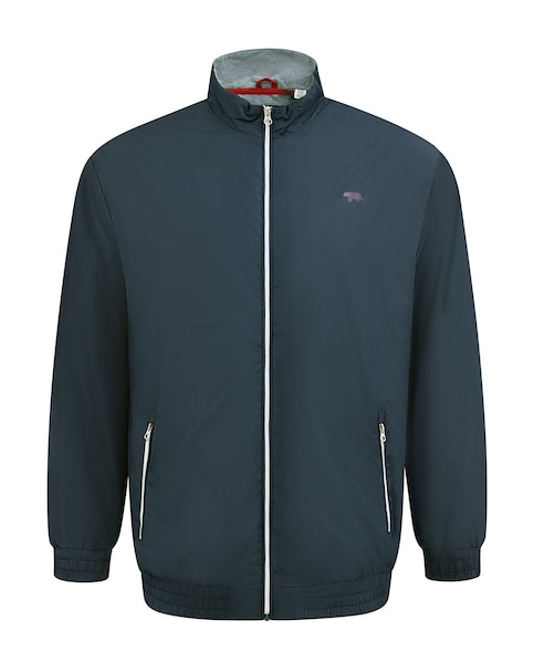 D555 Big And Tall Ealing Lightweight Zip Through Jacket With Zip Pockets - Navy