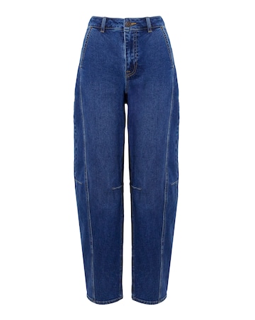 Dark Blue Authentic Stretch Tapered Jeans
