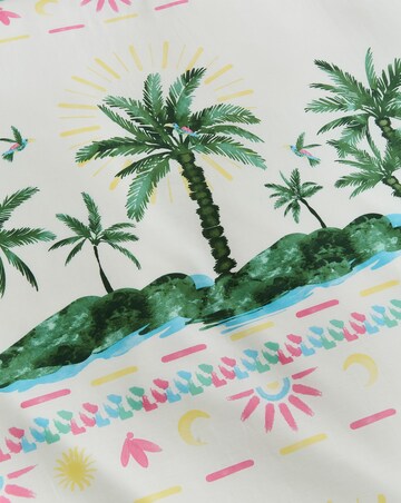 Ariana Palm Cotton Blend Duvet Cover Set