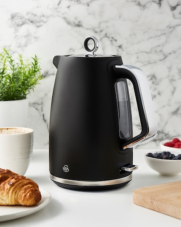Tower Kettle, 2 Slice Toaster & Microwave Bundle - Black