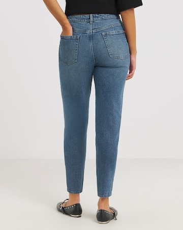 Simply Be 99 1 Mid Blue Comfort Stretch Loose Mom Jeans