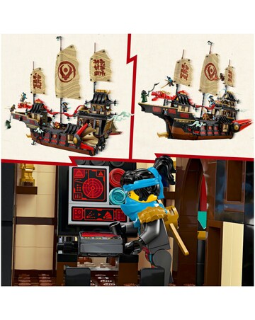 LEGO NINJAGO The Temple Bounty Ship Toy Building Kit with 6 Minifigures 71848