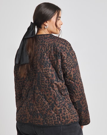 Leopard Printed Cotton Jacket
