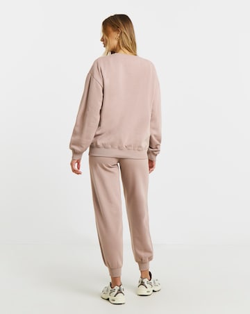 Simply Be Black & Choc Ultimate 3 Set Pack of T-Shirt, Sweatshirt and Jogger