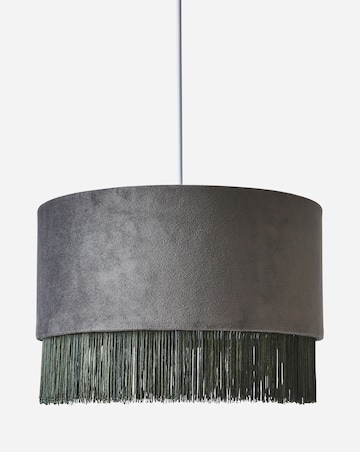 Velvet Fringed Easy Fit Shade 30cm