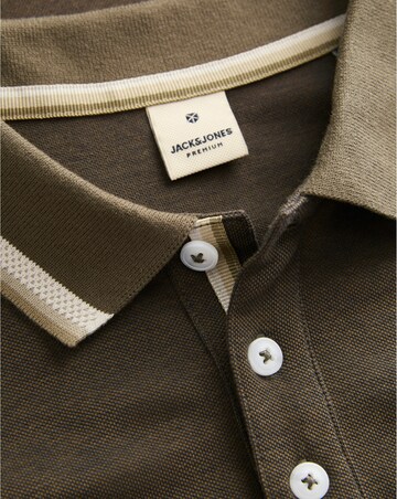 Jack & Jones Premium Blualves Tipped Polo - Brown